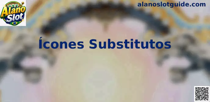 Demonstração visual de Ícones Substitutos e tabelas de jogos no Alano Slot