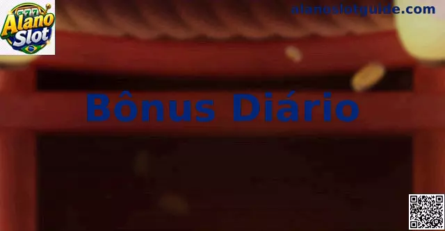 Interface explicativa do Bônus Diário Alano Slot